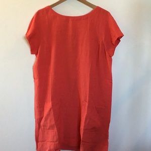 Eileen Fisher Bateau Neck Knee Length Dress size L